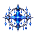 CrystallineBlueGothicStarEmblem