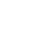 Lowercase letter b in white against a solid black background.
