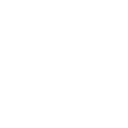 Lowercase letter e in white against a black background.