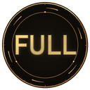 The word FULL written in a gold digital font inside a circular dark interface frame.
