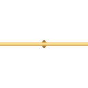 A horizontal gold line with a small circular ornament in the center against a black background.