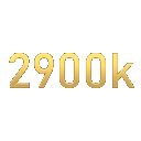 The text 2900k written in a metallic gold font repeated four times.