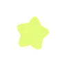 A soft-edged yellow star with a subtle glow against a black background.