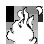 White flames flickering in a minimalist pixel art style.