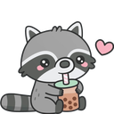 racoondrink custom emote from 𓆩༺ 𝑆𝑐ℎ𝑟𝑜𝑛𝑖𝑠𝑘𝑜 ༻𓆪