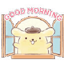 puringoodmorning animated Discord emote | Call of Booty