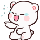 crylaughingbear animated Discord emote from babyghoul