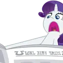 RarityFlabbergasted Discord sticker from Fluttershy and Redheart's Hostel