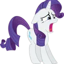 RarityShocked custom emote | Fluttershy and Redheart's Hostel