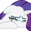RaritySob custom emote | Fluttershy and Redheart's Hostel