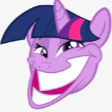 TwilightGrin custom emote from Fluttershy and Redheart's Hostel