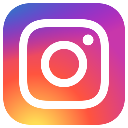Camera lens icon centered inside a rounded square with a colorful gradient background.