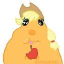 HamsterApplejack Discord sticker from Fluttershy and Redheart's Hostel