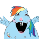 HamsterRainbow Discord Emoji - Fluttershy and Redheart's Hostel