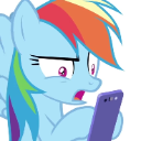 RainbowDashPhone Discord Emoji - Fluttershy and Redheart's Hostel