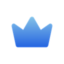 Blue folder icon with a flat design.