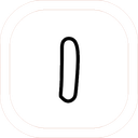 Number one drawn in black ink inside a white rounded square.