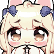 waifuBlondeGirlShyASF animated GIF emoji | babyghoul