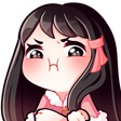 iara_hmph_angry_pout custom emote - 𖤐 Waifu Syndicate 𖤐