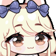 waifuBlondeGirlNods animated Discord emote - babyghoul