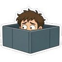 Cubicle Peek Discord emoji