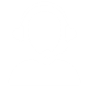 Person wearing a headset shown as a high-contrast black and white silhouette.
