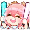 YaeMikoCHEER Discord Emoji from ˚◞♡ ᴇᴛʜᴇʀᴇᴀʟ ᴀᴄᴀᴅᴇᴍʏ .ᐟ 🎃