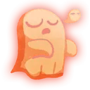 sleepyghost Discord sticker - ˚◞♡ ᴇᴛʜᴇʀᴇᴀʟ ᴀᴄᴀᴅᴇᴍʏ .ᐟ 🎃