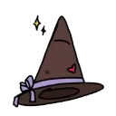 witchhat Discord sticker | ˚◞♡ ᴇᴛʜᴇʀᴇᴀʟ ᴀᴄᴀᴅᴇᴍʏ .ᐟ 🎃