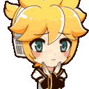 KagamineLenNOPE animated Discord emote - ˚◞♡ ᴇᴛʜᴇʀᴇᴀʟ ᴀᴄᴀᴅᴇᴍʏ .ᐟ 🎃