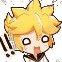 KagamineLenAFRAID animated emote from ˚◞♡ ᴇᴛʜᴇʀᴇᴀʟ ᴀᴄᴀᴅᴇᴍʏ .ᐟ 🎃
