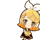KagamineRinNICE animated emote from ˚◞♡ ᴇᴛʜᴇʀᴇᴀʟ ᴀᴄᴀᴅᴇᴍʏ .ᐟ 🎃
