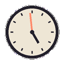 Clock 5pm Discord emoji