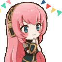 MegurineAPPLAUSE animated emote | ˚◞♡ ᴇᴛʜᴇʀᴇᴀʟ ᴀᴄᴀᴅᴇᴍʏ .ᐟ 🎃