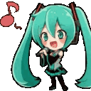 MikuSING animated Discord emote from ˚◞♡ ᴇᴛʜᴇʀᴇᴀʟ ᴀᴄᴀᴅᴇᴍʏ .ᐟ 🎃