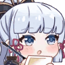 AyakaNotes animated Discord emote - ˚◞♡ ᴇᴛʜᴇʀᴇᴀʟ ᴀᴄᴀᴅᴇᴍʏ .ᐟ 🎃
