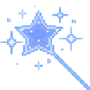 BlueWard animated Discord emote - ˚◞♡ ᴇᴛʜᴇʀᴇᴀʟ ᴀᴄᴀᴅᴇᴍʏ .ᐟ 🎃