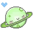 GreenPlanet animated Discord emote | ˚◞♡ ᴇᴛʜᴇʀᴇᴀʟ ᴀᴄᴀᴅᴇᴍʏ .ᐟ 🎃