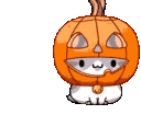 pumpkinkitty animated emote from ˚◞♡ ᴇᴛʜᴇʀᴇᴀʟ ᴀᴄᴀᴅᴇᴍʏ .ᐟ 🎃