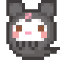 kuromighost animated Discord emote - Crystal Cafe 🐾