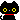 Black cat with a red collar nodding its head repeatedly in a pixel art style.