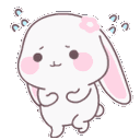 bunny_sweat animated emote | Bunny Emotes