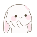 bunny_shy animated GIF emoji - Bunny Emotes