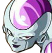 Frieza with a smug, sinister smirk looking down at the viewer.