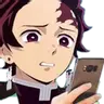 TanjiroPhoneDisgust_TO37 Discord Emoji from Mantraz Scan