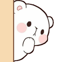 milkbear_peek_curious_think_hmm custom emote from ୧ ʟᴏᴠᴇʀs' ᴀɴᴛʜᴏʟᴏɢʏོ ᘎ