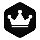 :BlackBadgewithWhiteCrown: