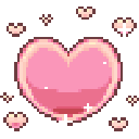21759pinkshinyhearts animated Discord emote - 20pc Nugget