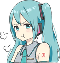 MikuPout Discord Emoji - ִֶָ𓂃 ٭ 𝙼𝚒𝚔𝚞 ࣪˖ ִֶָ🐇་༘࿐⋆˚࿔