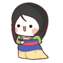 mulan custom emote from ╰ ხαხι ხυnnιεs
